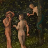 Wikimédia commons - La Chute de l'homme par Lucas Cranach, illustration du XVIe siècle.