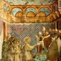 2017 - Giotto Assise - le pape Innocent III approuve la règle des Franciscains