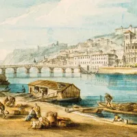 Wikimédia Commons - La Saône à Lyon au XVIIIe siècle