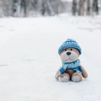 Peluche seule dans la neige ©Photo by Marina Shatskih on Unsplash