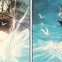 éditions Futuropolis / Sylvain Venayre, Isaac Wens - "À la recherche de Moby Dick" (détail)
