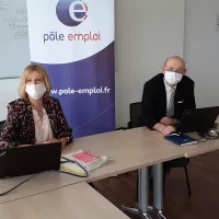 2021 - RCF Jura - Karine Folly, nouvelle directrice de l'agence Pôle Emploi de Dole, et Jean-Michel Cheval présentent l'enquête 2021 sur les besoins en main-d'oeuvre dans le Jura 