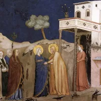 La Visitation par Giotto (1310) ©Wikimédia Commons