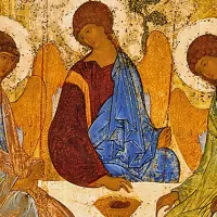 Icône de la Trinité d'Andreï Roublev, v. 1410-1427.