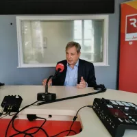 François Grosdidier dans les studios de RCF Jerico Moselle en ce mois de septembre 2021