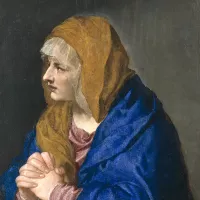 La Mater dolorosa traitée en portrait par le Titien (v. 1555) ©Wikimédia Commons
