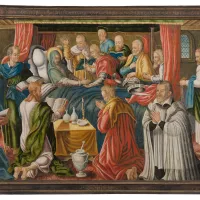 "Dormition" de Jean Dorguennier, conservé à l'église Saint-Pierre et Saint-Paul de Cherré © Abbaye Royale de l'Épau