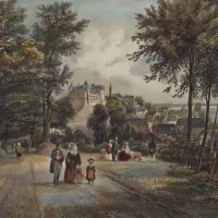 Vue du château de Pau pris du Parc, par Louis-Julien Jacottet ©Wikimédia commons
