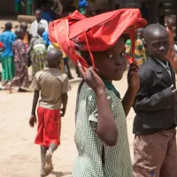 02 mars 2011: élèves d'une école catholique dans le village d'Isohe au Sud Soudan ©Franck PREVEL/CIRIC