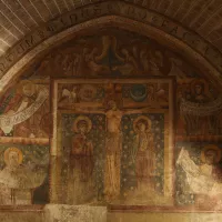 La fresque de la crucifixion Cloitre de la cathédrale