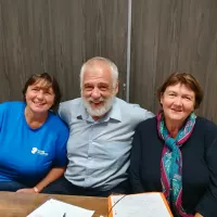 Yvonne Belaundé, Bernard Pinaud et Marie-Jo Gautier