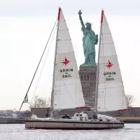 Le bateau Grain de Sail arrivant à New-York  ©Bjoern_Kils_Grain_de_Sail