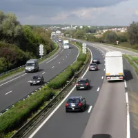 L'A31 au niveau de Guénange... Un jour calme