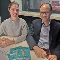 Cécile et Johan Rousseau-Dumarcet, médiateur, engagés dans la Semaine de la médiation dans L'Indre-et-Loire.