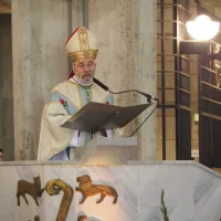 Mgr Centène pendant son homélie du 10 octobre 2021 ©RCF Sud Bretagne