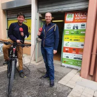 La rédaction de RCF Nice Côte d'Azur a testé pour vous le vélo à assistance électrique. - Photo RCF