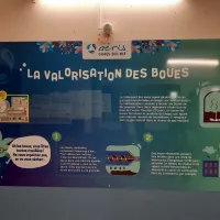 Une exposition installée dans la station d'épuration de Cagnes-sur-Mer - Photo RCF