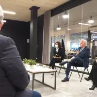 Alain Griset a échangé avec une trentaine d'entrepreneurs.