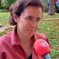 Soeur Juliette Ploquin, lors du rassemblement de la famille ignatienne à Marseille le 31 octobre. © Odile Riffaud 