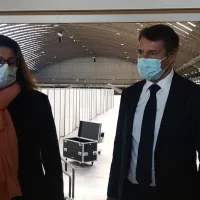 Véronique Borré et Christian Estrosi au Palais des expositions à Nic