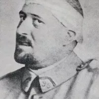 Photographie de Guillaume Apollinaire soldat au printemps 1916 après sa blessure à la tempe ©Wikimédia commons