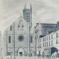 Nicolas Ransonnette, L'abbaye de Sainte-Geneviève, Paris, Bibliothèque nationale de France ©Wikimédia commons