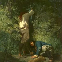 Évariste-Vital Luminais, Retour de chasse, vers 1861, musée des beaux-arts de Quimper ©Wikimédia commons