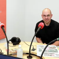 Sébastien Boistel dans les studios de Dialogue RCF à Marseille - Robert Poulain