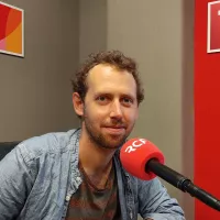 Pierre Sersiron, membre de l'union syndicale Solidaires 49, qui participe à l'organisation de la marche pour le climat du 6 novembre 2021 à Angers ©RCF Anjou