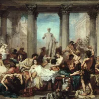 Les Romains de la décadence, peinture académique de Thomas Couture, 1847 ©Wikimédia commons