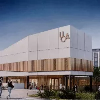 ©Cabinet TLR Architecture - 2021 - Le futur bâtiment du plateau technique ambulatoire de l'hôpital de Dole depuis l'avenue Léon-Jouhaux