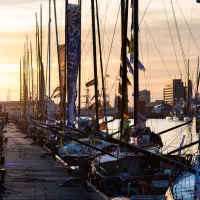 Les bateaux de la Transat Jacques Vabre sur le port de Le Havre. Photo by Jean-Louis Carli/Alea/TJV21