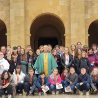 Les jeunes en pèlerinage avec le SDEJ du diocèse de Metz