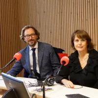 Nicolas Bos (à gauche), Marie Vallanet-Delhom - © RCF Lyon