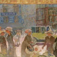 Place Clichy, 1912. Huile sur toile, dépôt du musée des Beaux Arts de Besançon