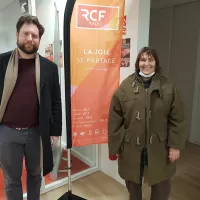 Thibaud Coëffic et Denise Berqué ©RCF haute-Normandie