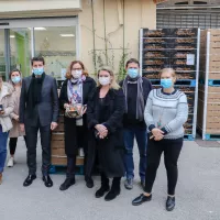 La réception des clémentines à Cannes - Photo Mairie de Cannes