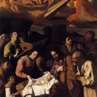 Francisco de Zurbarán , l'adoration des bergers.