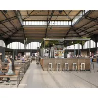 La halle du marché couvert devrait ouvrir au public en septembre 2022. ©Ville du Puy-en-Velay