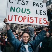 Marche des étudiants et lycéens pour le climat à Paris, le 15/03/2019 ©Jean-Matthieu GAUTIER/CIRIC