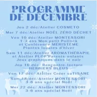 Ateliers en décembre aux herbes folles