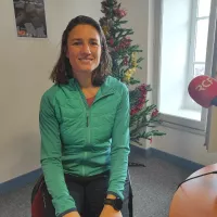 Grâce à sa société Evolu'mouv Aurélie Tack permet de faire du sport avec son bébé. ©Hugo Sastre