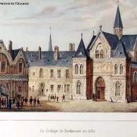 Vue du collège de Sorbonne en 1550 ©Wikimédia commons