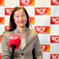 Laure Claire Reiller au micro de la Matinale RCF