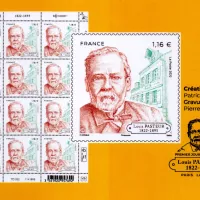 Timbre Louis Pasteur - 200 ans de sa naissance © La Poste