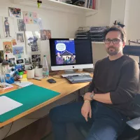 Yannick Lefrançois dans son atelier © Géraud BOUVROT