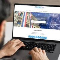 Usager sur la plateforme "Cannes Data" - Mockup Freepik 