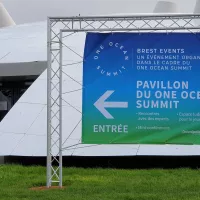 Plusieurs conférences étaient organisées dans le cadre du sommet sur le site d'Océanopolis à Brest.©Christophe Pluchon