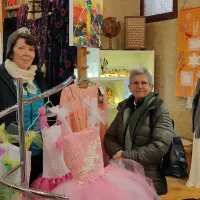 Marie et Sylviane de l'artisanat des Pays d'Urfé © 2022 RCF Lyon (Didier Rodriguez)