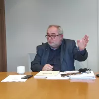 Joël Allain, le maire-adjoint délégué aux finances à Bourges © RCF - Guillaume Martin-Deguéret.